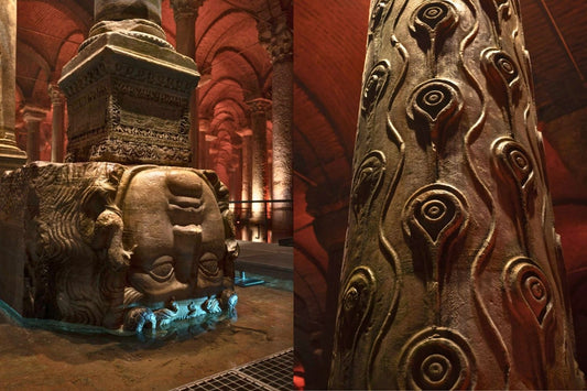 audio-guide-of-istanbul-basilica-cistern-columns